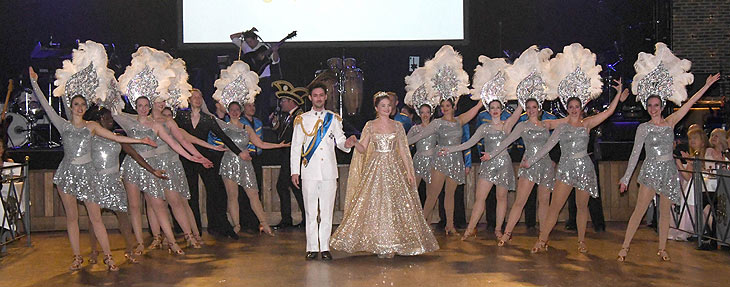 Narrhalla Prinzenpaar 2024 Frederik I. und Katarina I. auf dem CSU Schwarz-Weiss Ball Münchner G'Schichten im Festsaal des Paulaner am Nockherberg am 13.01.2024 (©Foto: Ingrid Grossmann)